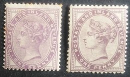 Gran Bretaña: Año. 1881 - ( Reina Victoria 2/Val. Filig, Tipo 49 - Perlas. 14-16 ) - Ungebraucht