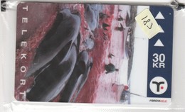 Faroe Islands, OD-031, 30 Kr , Pilot Whales, Mint In Blister, 2 Scans - Faeroër