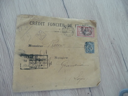 Lettre France Recommandé Chargé Avec 2 TP Dont Merson Et Mouchon  1903 Pour Grandieu Lozère - Brieven En Documenten