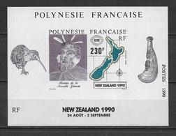 POLYNESIE - 1990 - PORT GRATUIT A PARTIR DE 5 EUR D'ACHAT - BLOC YVERT N° 17 ** MNH - Blocks & Kleinbögen