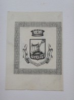 Ex-libris Illustré Italien XIXème - VINCENTIUS MARINI (Rome) - Ex-libris