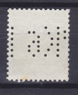 Denmark Perfin Perforé Lochung (P25) 'PK6' Politikreds 6, Helsingør Police Polizei ERROR Variety Misplaced Perfin Print - Variétés Et Curiosités