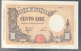 100 Lire Grande B Fascio 09 12 1942 Bel Spl/sup Leggermente Pressato LOTTO 3248 - 100 Liras