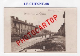 LE CHESNE-CARTE PHOTO Allemande-GUERRE 14-18-1 WK-France-08-Feldpost - Le Chesne