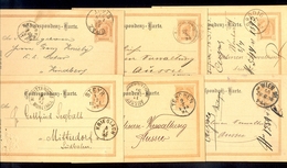 Austria - 6 Old Stationery For German Speaking Area With Interesting Cancels. - Altri & Non Classificati