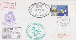Polaire Sudafricain, 364 (TdC) Obl. Cape Town Le 8 V 85 + Marion Is (16 Apr 85) + Ms Agulhas Voyage 40 - Covers & Documents