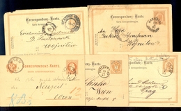 Austria-Poland - 5 Old Stationery For Poland Speaking Area With Interesting Cancels. - Otros & Sin Clasificación