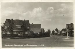 Nederland, HOOGEVEEN, Pesserstraat Met Burgemeesterswoning (1940s) Ansichtkaart - Hoogeveen