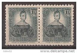 ES731SABL-LAB090TESPVACU.España.Spain .Espagne. CIFRA Y PERSONAJES.Mariana Pineda.1936/38. (Ed 732**par) S/CHARNELA,. - Variedades & Curiosidades