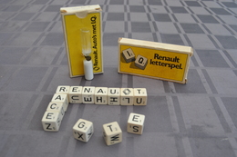 RENAULT Letterspel Auto's Met I.Q. 3x Spel-jeu-spiel-game (old) - Denk- Und Knobelspiele