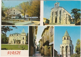 SOREZE - LABOURIETTE - L'EGLISE-LE CHATEAU De CAHUZAC - VIEILLE RUE - LE CLOCHER-   Editeur:: LARREY De Toulouse N° 5255 - Altri Comuni