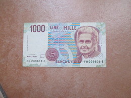 MILLE Lire M.Montessori  FH 239638 Buone Condizioni - 1.000 Lire