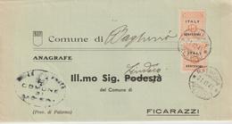 89-AMGOT-Occupazione-Alleata-Sicilia-Uso-1943-15cx2-Bagheria-Palermo-a-Ficarazzi - Occup. Anglo-americana: Sicilia