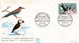 (L372)  Yvert 1274a Macareux à La Houppe Sur Enveloppe Premier Jour Cf Scan - Storia Postale