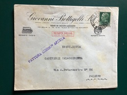 BUSTO ARSIZIO (VARESE) BUSTA INTESTATA GIOVANNI BOTTIGELLI S. A.  1942 - Busto Arsizio