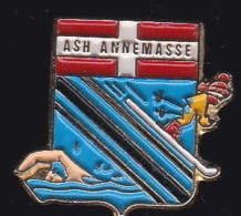 64847 -Pin's- A-S-H. Annemasse.ski.Natation. - Natation