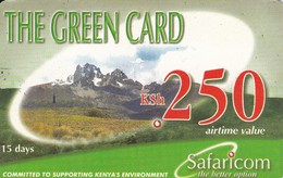 TARJETA DE KENIA DE GREEN CARD DE KSH 250 PAISAJE DATE 2003/06/30 - Kenya