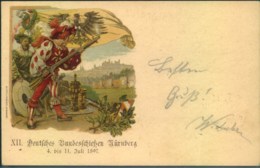 1907, "XII. Deutsches Bundesschissen" 5 Pfg. Privatganzsache Mit Sonderstempel - Entiers Postaux