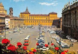 010646 "TORINO - PIAZZA CASTELLO"  ANIMATA, AUTO, AUTOBUS 2 PIANI. CART NON SPED - Places & Squares