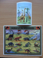 Tanzania 1994 World Of Dinosaurs Dinosaures Dinosaurier 1 Sheets + 1 Souvenir MNH** - Tanzanie (1964-...)