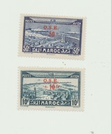 AERIENS  1938     N° 42 ET 43 NEUFS  CHARNIERES - Morocco (1956-...)