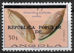 Angola – 1977 Shells Surcharged 30$ Used Stamp - Angola