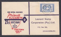 1947. SWAZILAND. ROYAL VISIT. 3 D. BREMERSDORP 21 IV 47. HER ROYAL HIGHNESS Princess ... (MICHEL 46) - JF323842 - Swasiland (...-1967)