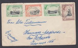 1958. SWAZILAND. Elizabeth. ½, 3, 1 D. PIGGS PEAK -3. IV 58. To Hannover, Germany. (MICHEL 57+) - JF323852 - Swasiland (...-1967)