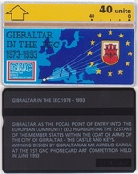 125/ Gibraltar, P24. Gibraltar In The EEC, 40 Ut.; 308A - Gibilterra