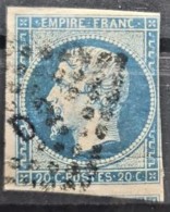 FRANCE 1860 - Canceled - YT 14B - 20c - 1853-1860 Napoléon III.