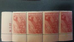 O) 1940 CUBA, CARIBBEAN,  IRON NUMBER - NUMERO DE PLANCHA, ROTARY INT. CONVENTION HELD - ROTARY CLUB - TOBACCO PLANT - S - Unused Stamps