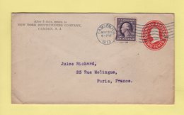 Etats Unis - Entier Postal Destination France - Camden - 1913 - 1901-20