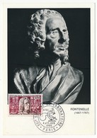 FRANCE - Carte Maximum - 0,60 FONTENELLE - Semaine Du Laboratoire - Paris - 4 Et 5 Juin 1966 - 1960-1969