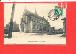 80 BEAUQUESNE Cpa L ' Eglise  Edit Tellier - Beauquesne