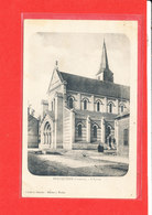 80 BEAUQUESNE Cpa Petite Animation L ' Eglise   Edit Tellier - Beauquesne