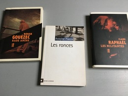 3 Livres Des Éditions Du Rouergue : R. Gouézec, Rade Amère / C. Raphaël, Les Militantes & A. Piazza, Les Ronces (2017-20 - Bücherpakete