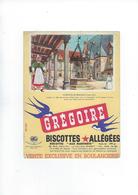 Buvard  Biscottes Gregoire 92 Levallois-perret  Et Vue Des Hospices De Beaune 21 - Biscottes