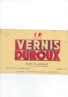 Buvard  Vernis Duroux  Toute La Peinture 93 Pantin   Et Cachan - Pinturas