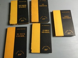 Lot De 5 Livres Collection Série Noire Cartonnés : A.L. Dominique, Le Gorille Sans Cravate - J.H. Chase, Une Manche & La - Bücherpakete