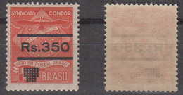 Brazil Brasil Condor Mi# 14 ** MNH 350R Overprint - Airmail (Private Companies)