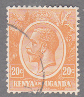 KENYA UGANDA TANGANYIKA    SCOTT NO 25     USED     YEAR  1922 - Kenya & Uganda