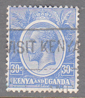 KENYA UGANDA TANGANYIKA    SCOTT NO 26     USED     YEAR  1922 - Kenya & Uganda