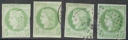 Colonies Générales Yvert 17 (x4) Oblit. 4 Couleurs TB Sans Défaut (numéro Du Lot KC51) - Cérès