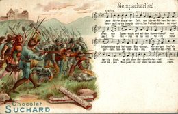 CARTE PUB CHOCOLAT SUCHARD SEMPACHERLIED - Sempach