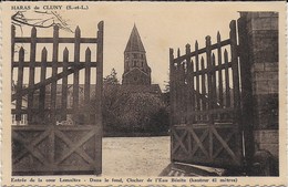 Delcampe - Cluny - Haras De Cluny :entrée De La Cour Lemaitre Et Clocher De L'Eau Bénite- Non écrite - Cluny