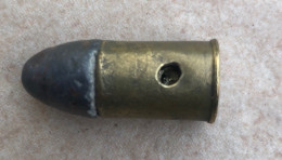 Cartouche Munition 11 Mm FRANCAIS Revolver 1873 73 Ww1 Poilu Neutralisée - Sammlerwaffen