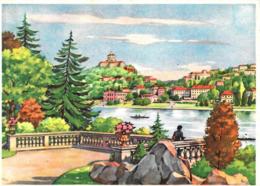 [DC12342] CPA - TORINO - SULLE RIVE DEL PO - PERFETTA - Non Viaggiata - Old Postcard - Fiume Po