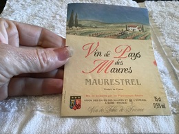 Étiquettes De Vins Vin De Pays Des Maures Maurestrel Var Union Des Caves Des Maures De L’Esterel Var - Andere & Zonder Classificatie