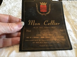 Étiquettes De Vins Montcellier Cave Belle Croix Roc De Lagasse 46000 Vin Rouge - Altri & Non Classificati