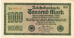 Allemagne Germany 1000 Mark 15 September 1922 P76f - 1000 Mark